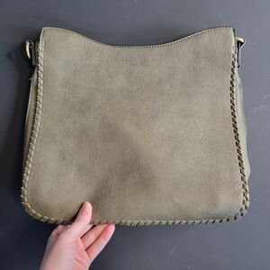 Jen & Co Olive Green Vegan Leather Bag
